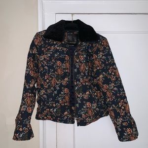Urban Outfitters floral tapestry coat, Size S